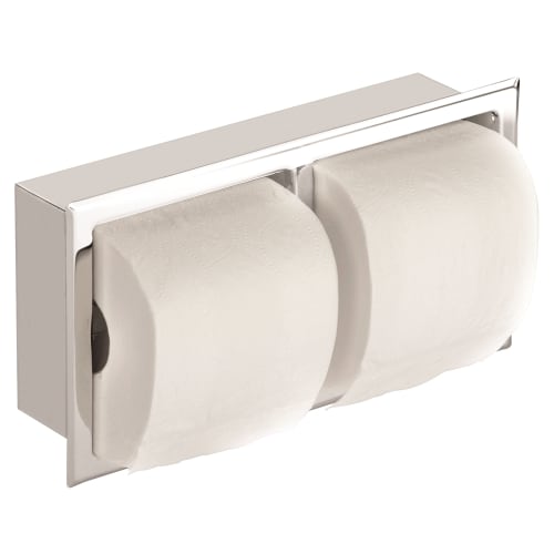 WINGITS® Recessed Double Toilet Paper Holder, Stainless Steel, Polished Finish